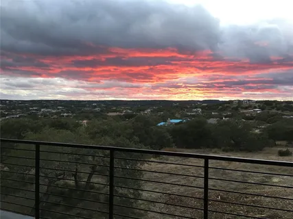 a view of city and mountain