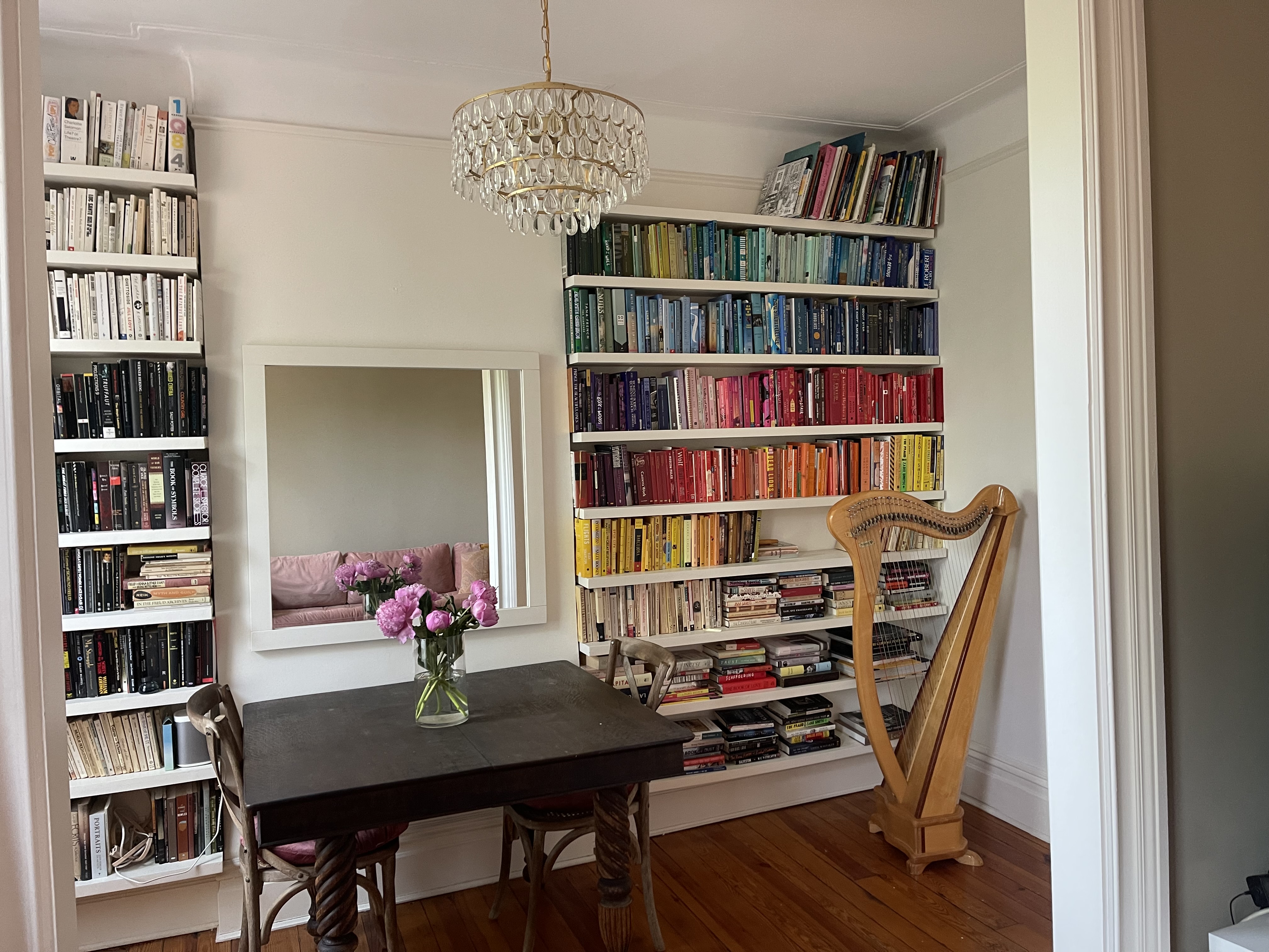 84 Charles Street, Unit 13 Manhattan, NY 10014 - Photo 7 of 8 a view of a workspace with furniture and wooden floor
