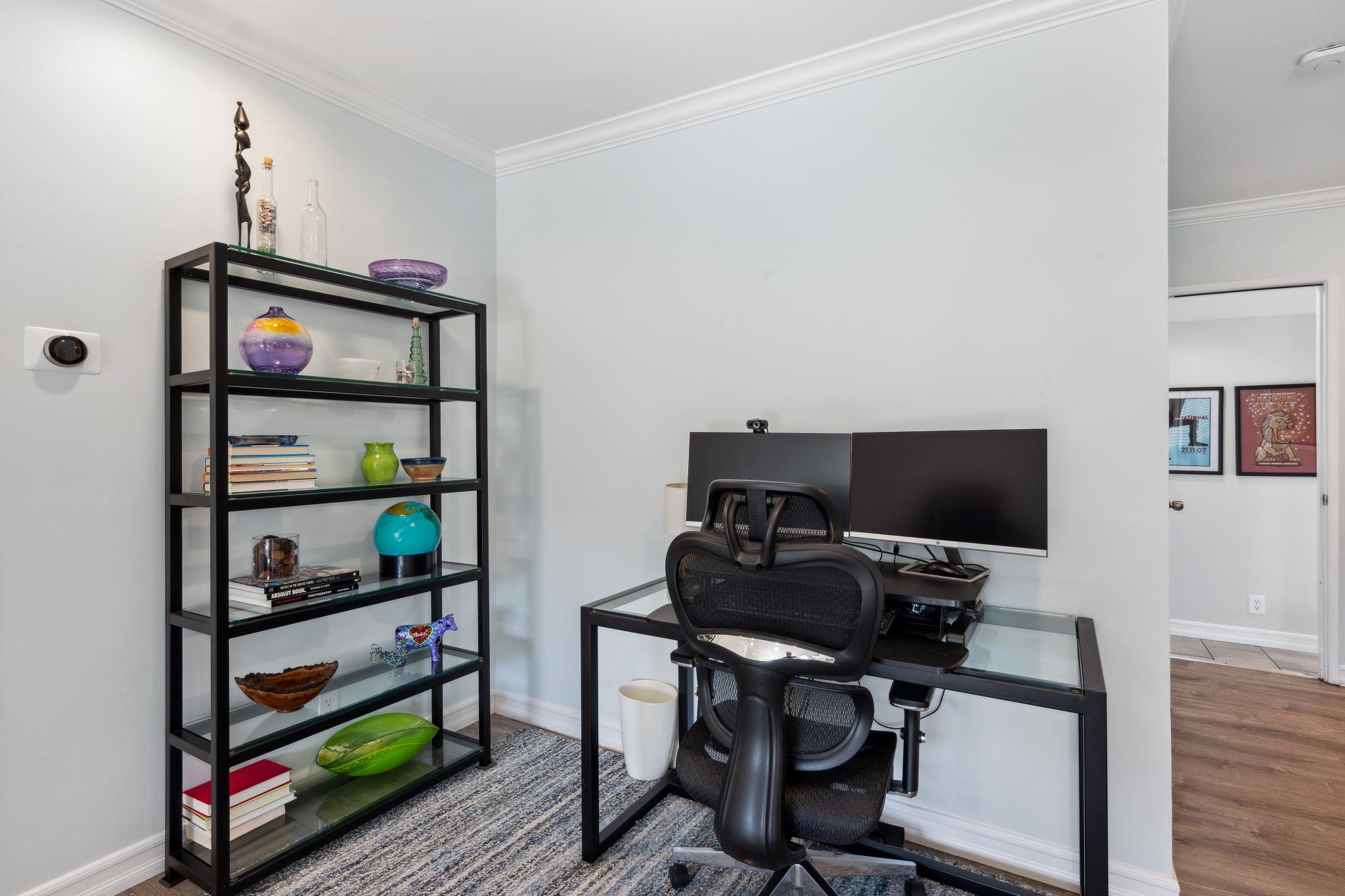 123 Frey Road Santa Rosa, CA 95409 - Photo 47 of 62 a view of a workspace with furniture and wooden floor
