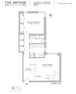 $9,795 | 245 West 25th Street, Unit PHK | Chelsea