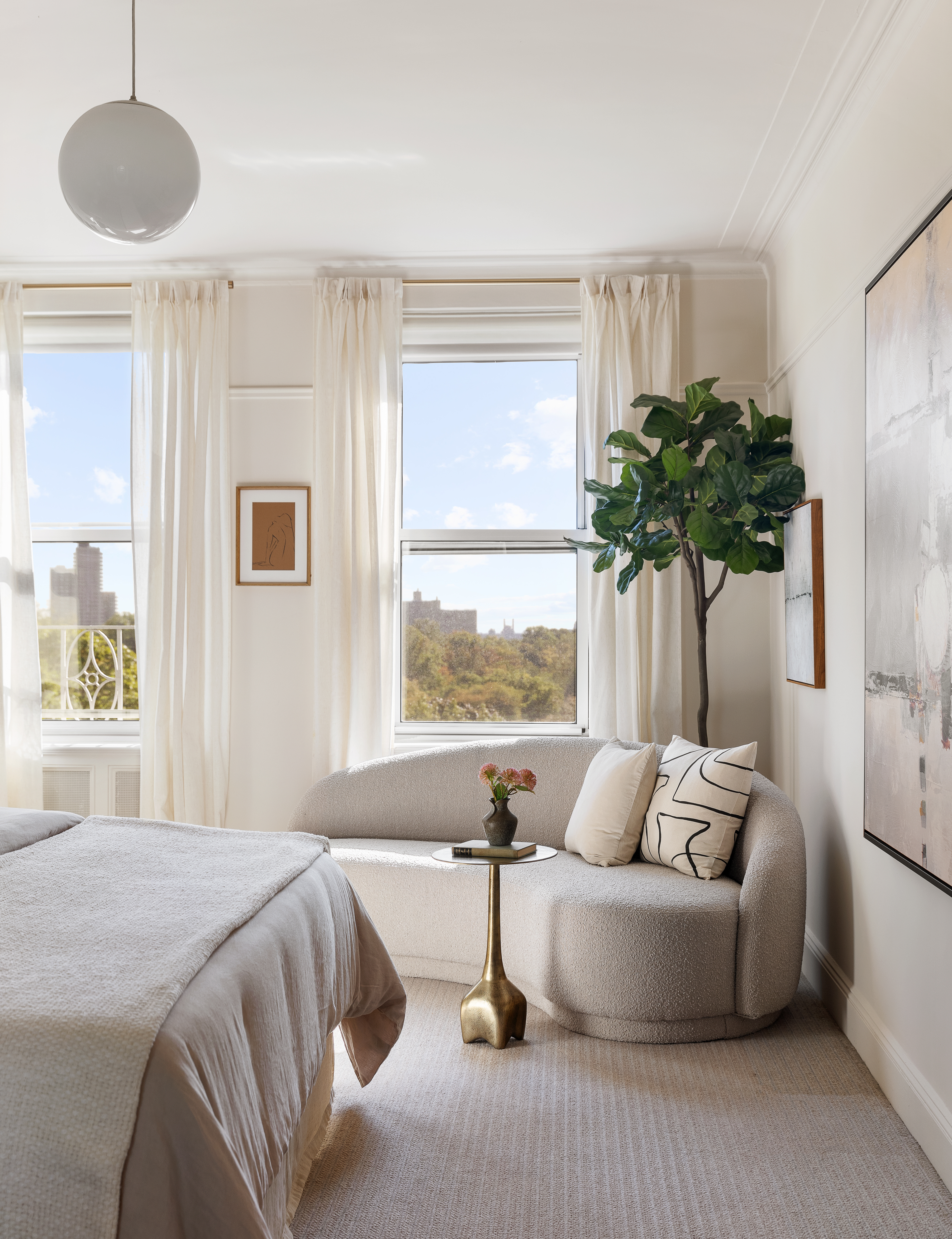 35 Prospect Park West, Unit 10B Brooklyn, NY 11215 - Photo 11 of 19 a living room with furniture and a large window