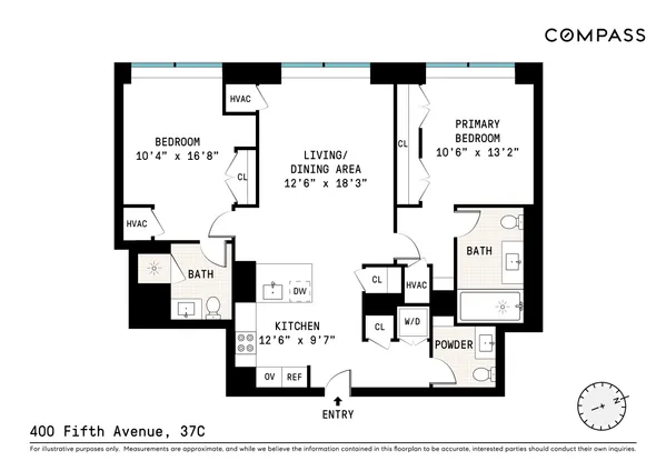 $1,995,000 | 400 5th Avenue, Unit 37C | Midtown South