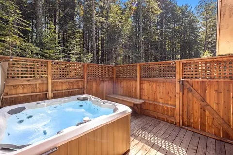 a view of a wooden fence