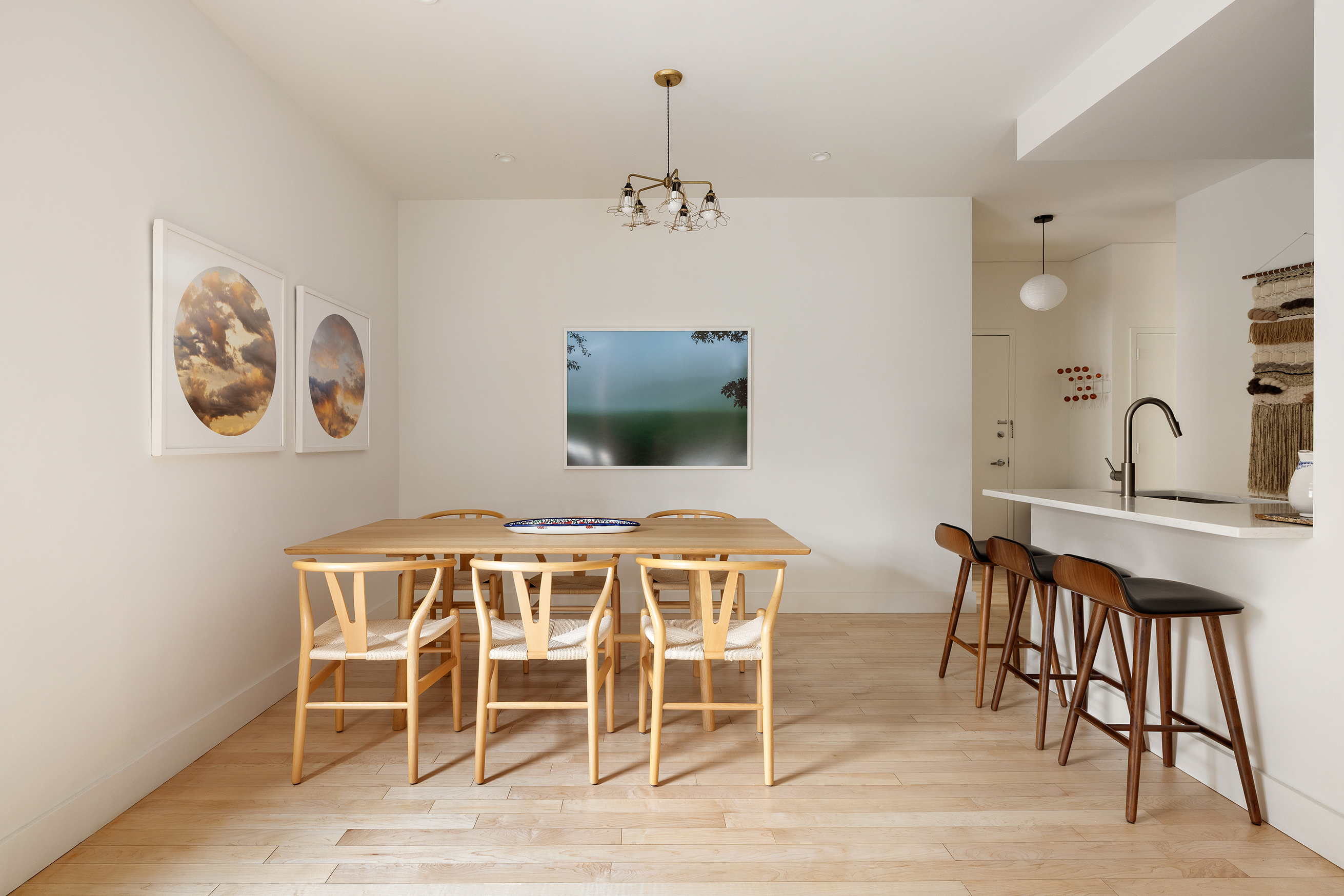 60 Tiffany Place, Unit 3G Brooklyn, NY 11231 - Photo 3 of 10 a view of a dining room with furniture and wooden floor