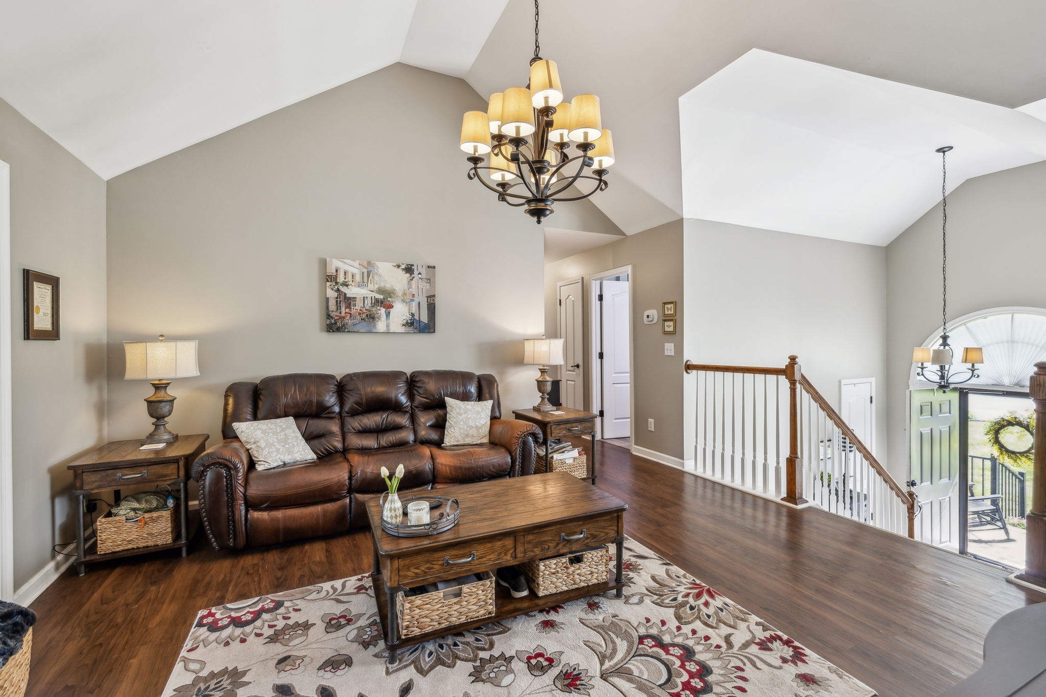 405 Billy Lane Spring Hill, TN 37174 - Photo 15 of 39 a living room with furniture and a chandelier