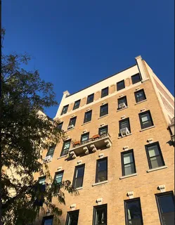 a front view of a building