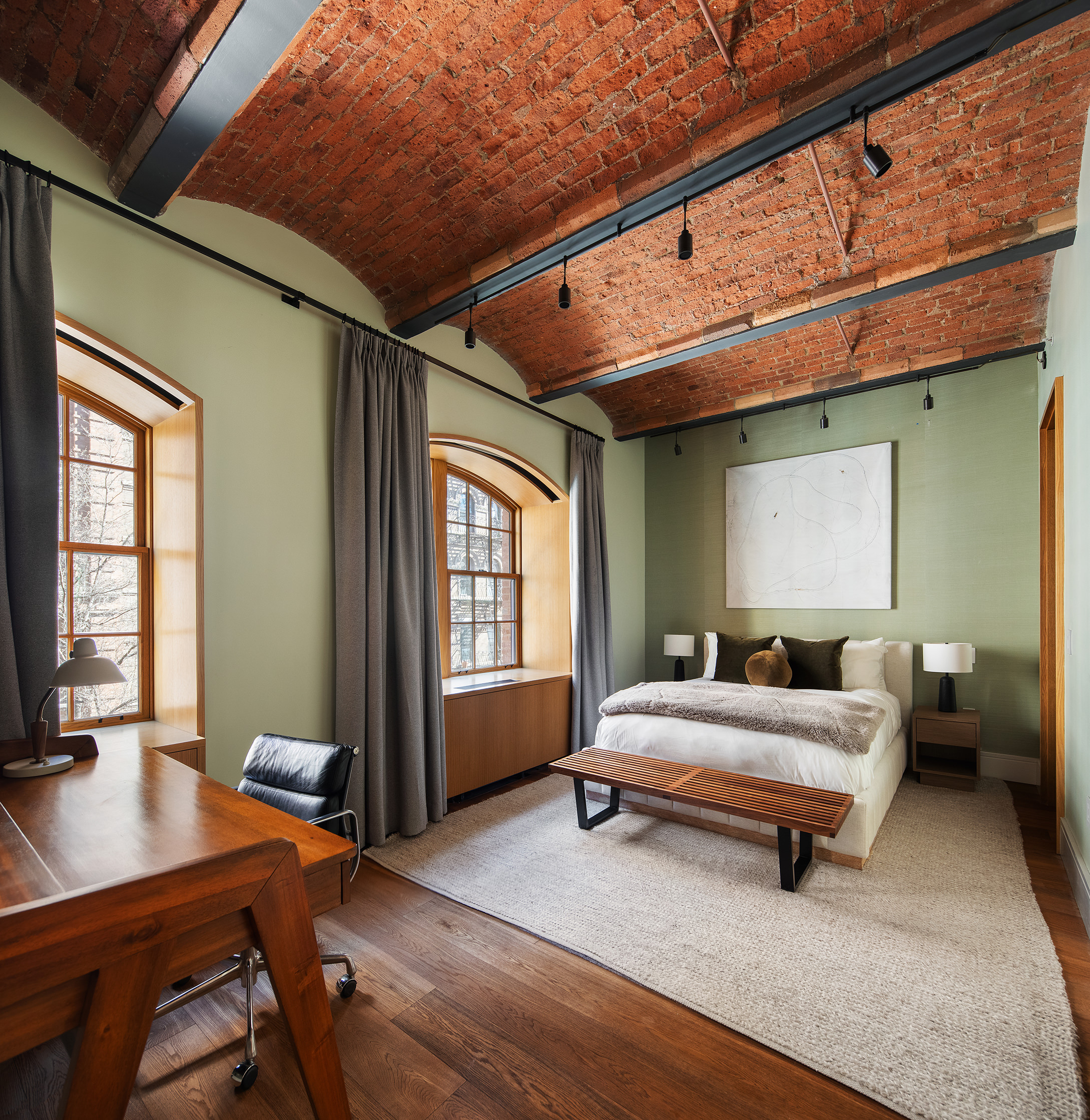 36 Bleecker Street, Unit 3DC Manhattan, NY 10012 - Photo 21 of 30 a bedroom with furniture and windows