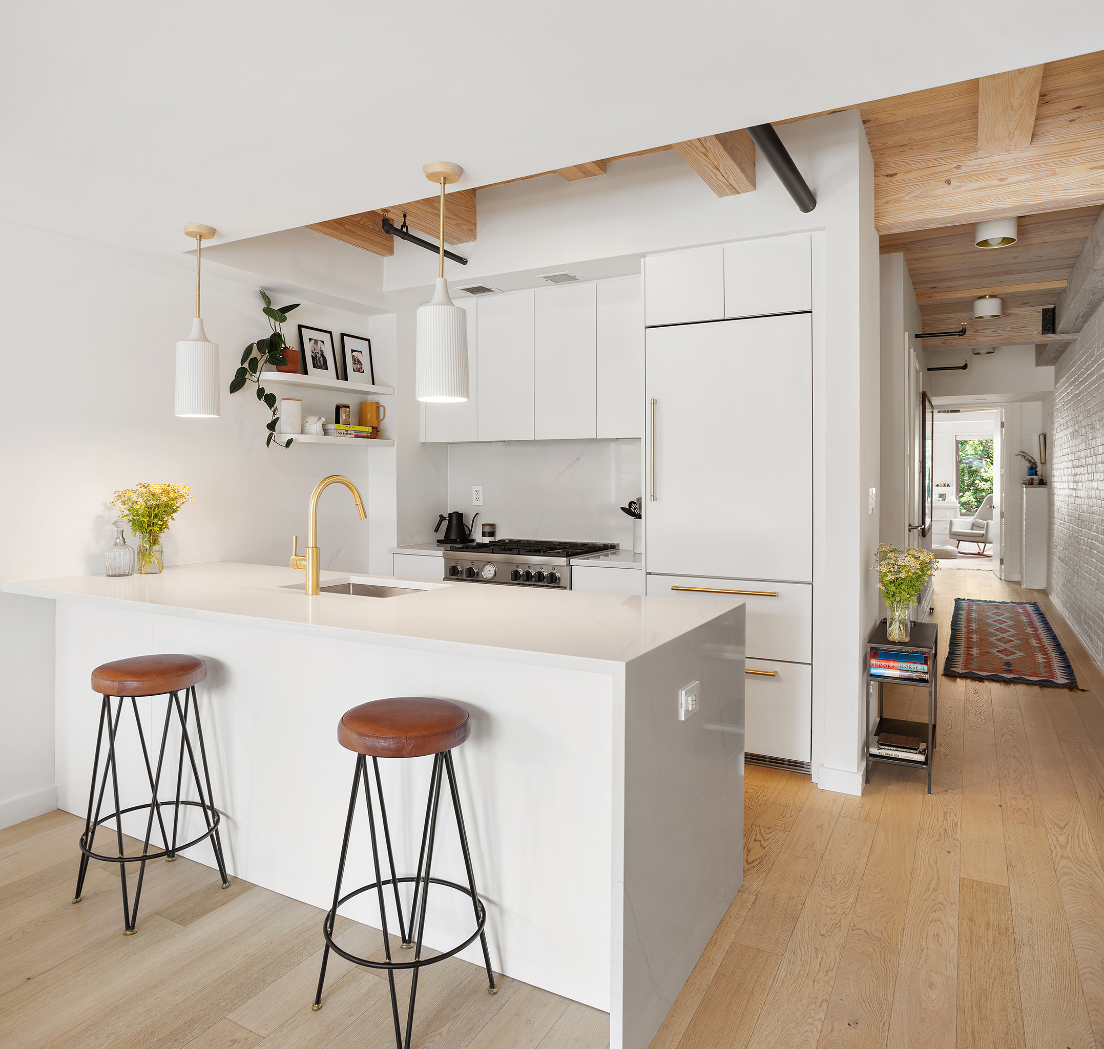 120 Java Street, Unit 3B Brooklyn, NY 11222 - Photo 6 of 15 a kitchen with stainless steel appliances granite countertop a sink and a refrigerator