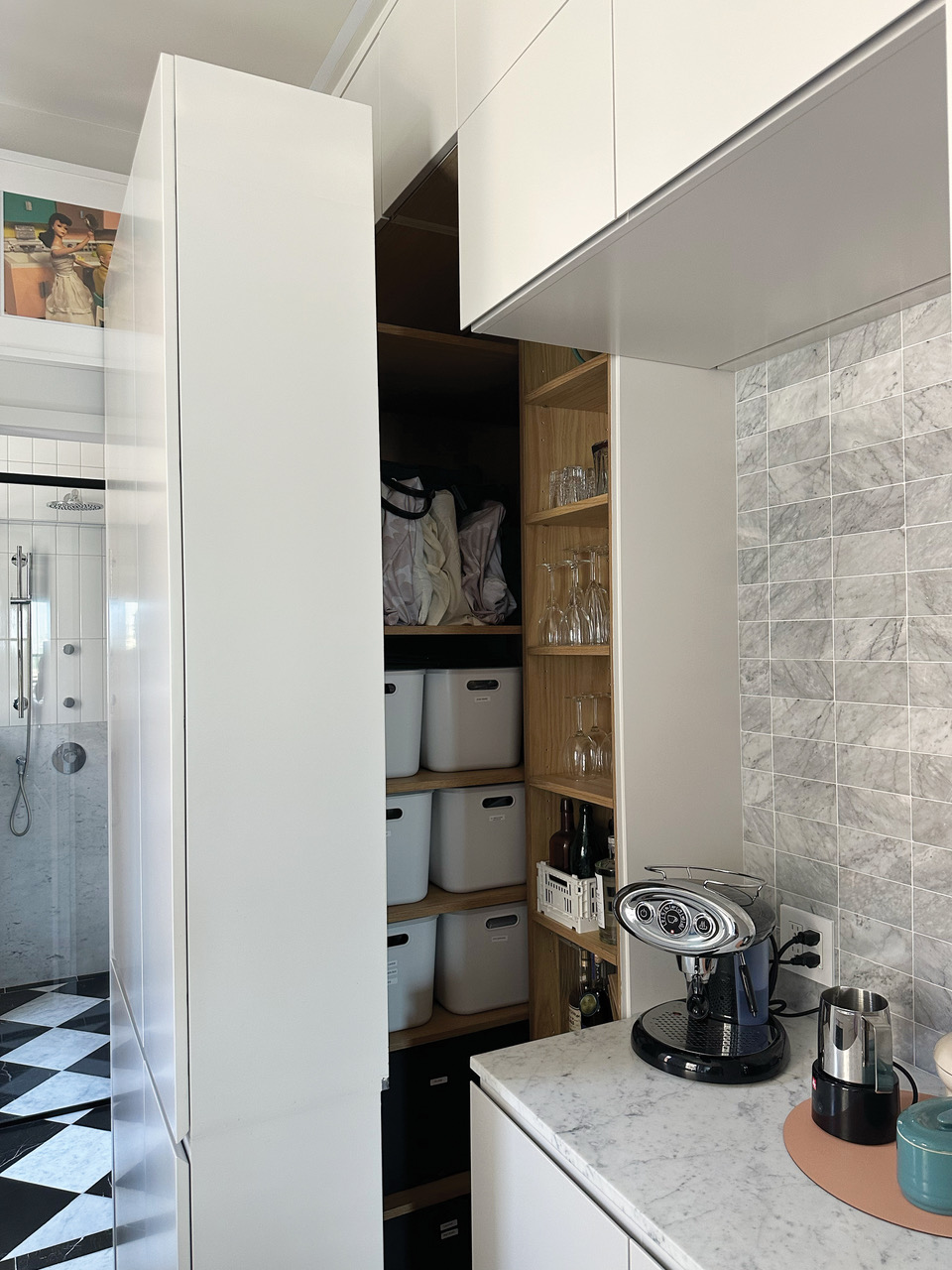 265 Riverside Drive, Unit 11F Manhattan, NY 10025 - Photo 12 of 18 a kitchen with a refrigerator and a stove