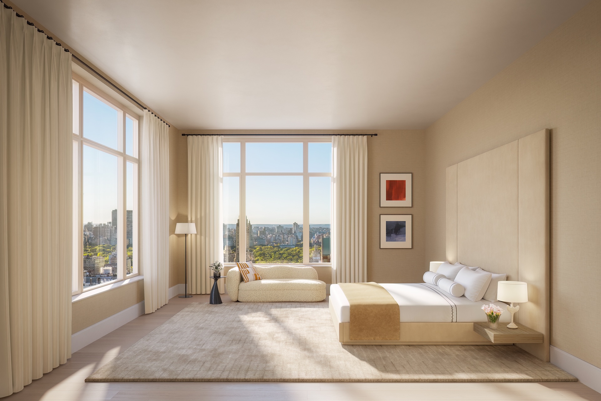 255 East 77th Street, Unit 6B Manhattan, NY 10075 - Photo 4 of 25 a living room with furniture and large windows