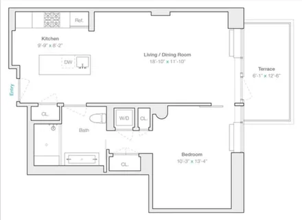 $5,500 | 444 West 19th Street, Unit 602 | Chelsea