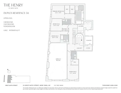 $15,225,000 | 211 West 84th Street, Unit 5A | Upper West Side