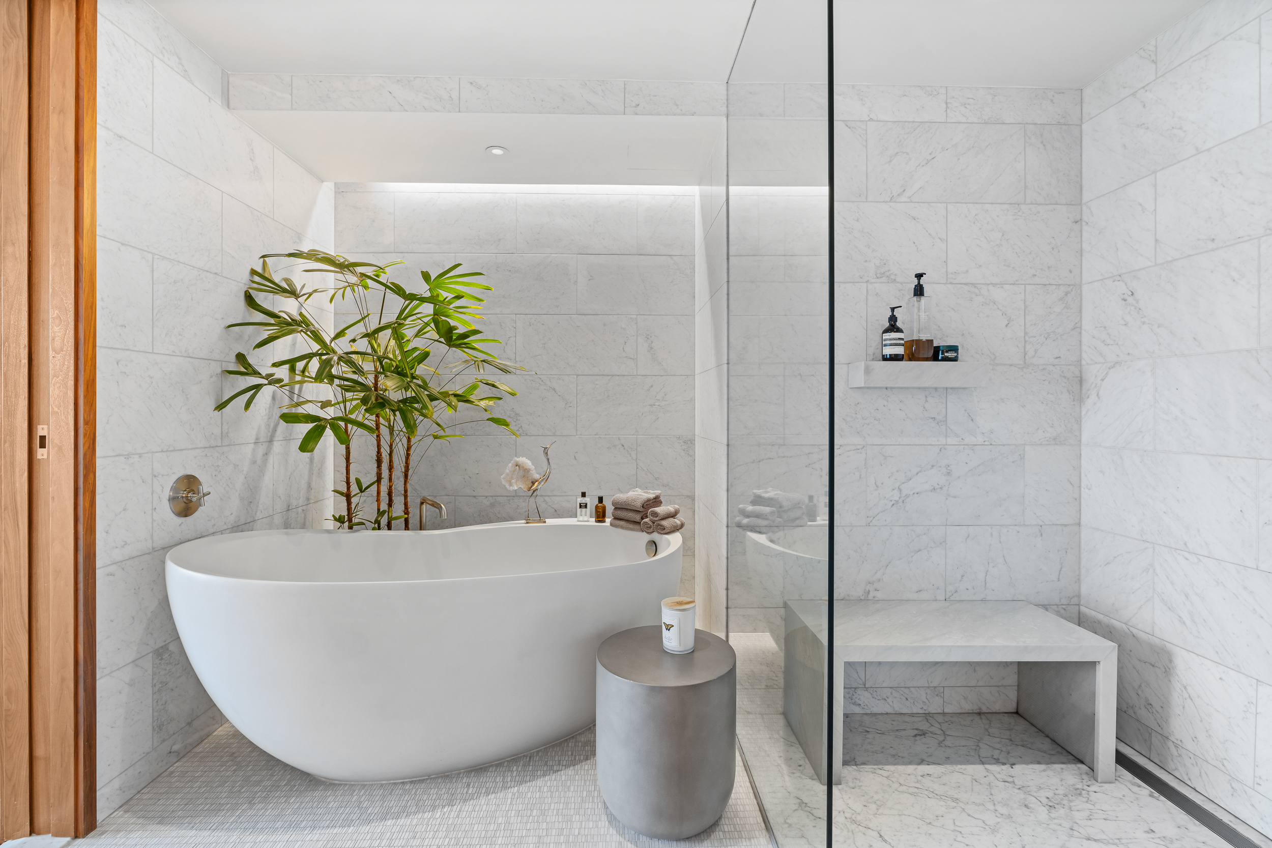 90 Furman Street, Unit N800 Brooklyn, NY 11201 - Photo 23 of 49 a white bath tub sitting next to a white toilet