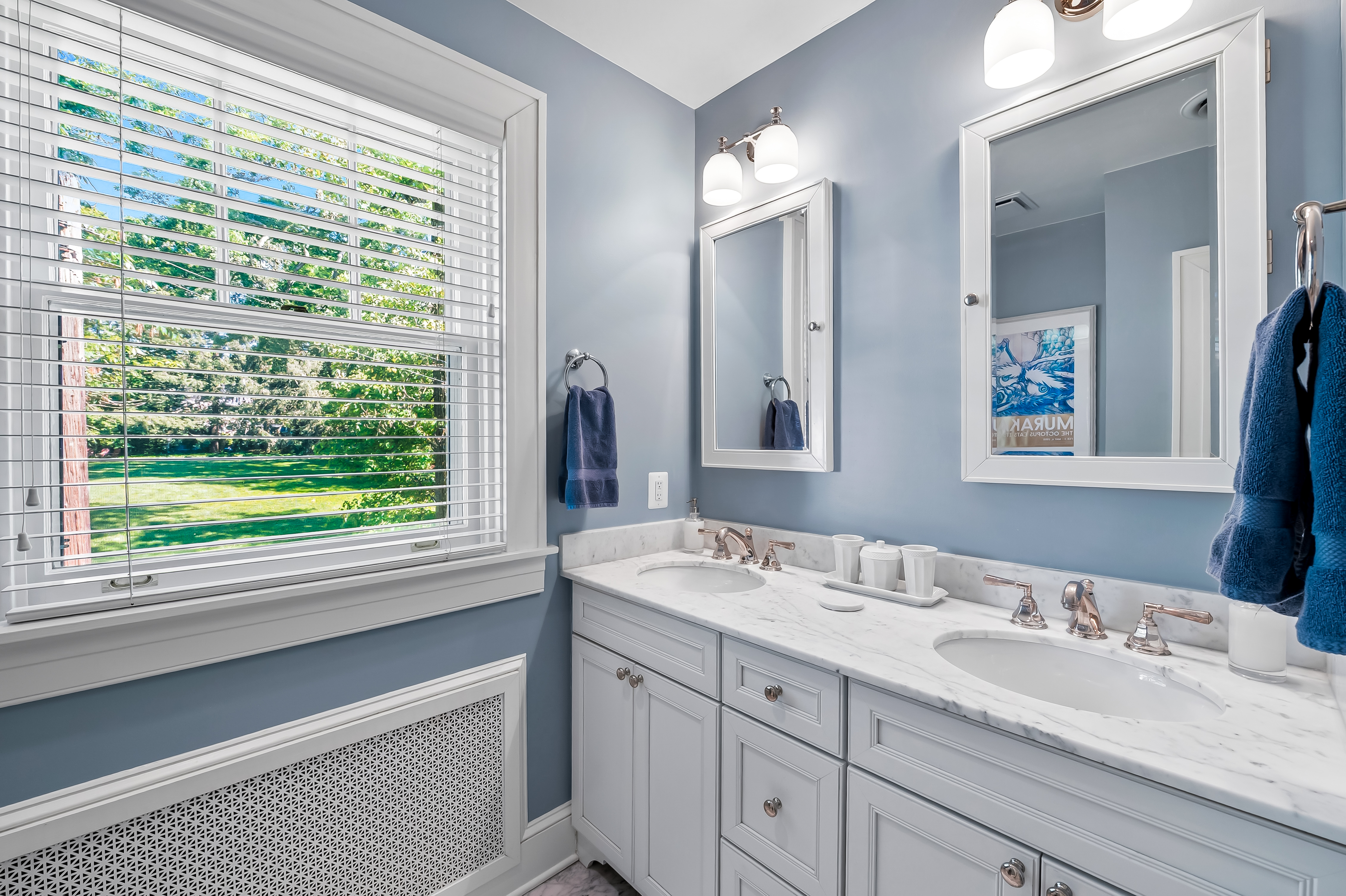 6 Elmhurst Road Baltimore, MD 21210 - Photo 78 of 100 a bathroom with a sink double vanity and window