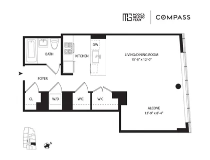 $975,000 | 2 Northside Piers, Unit 3T | Williamsburg