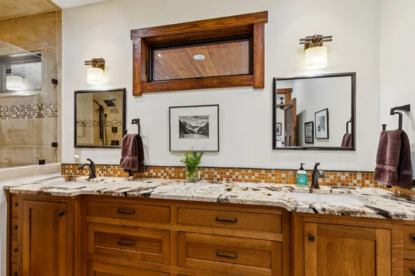 a very nice looking living room with a large window