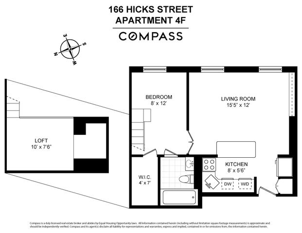 $612,000 | 166 Hicks Street, Unit 4F | Brooklyn Heights