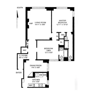 a picture of a floor plan