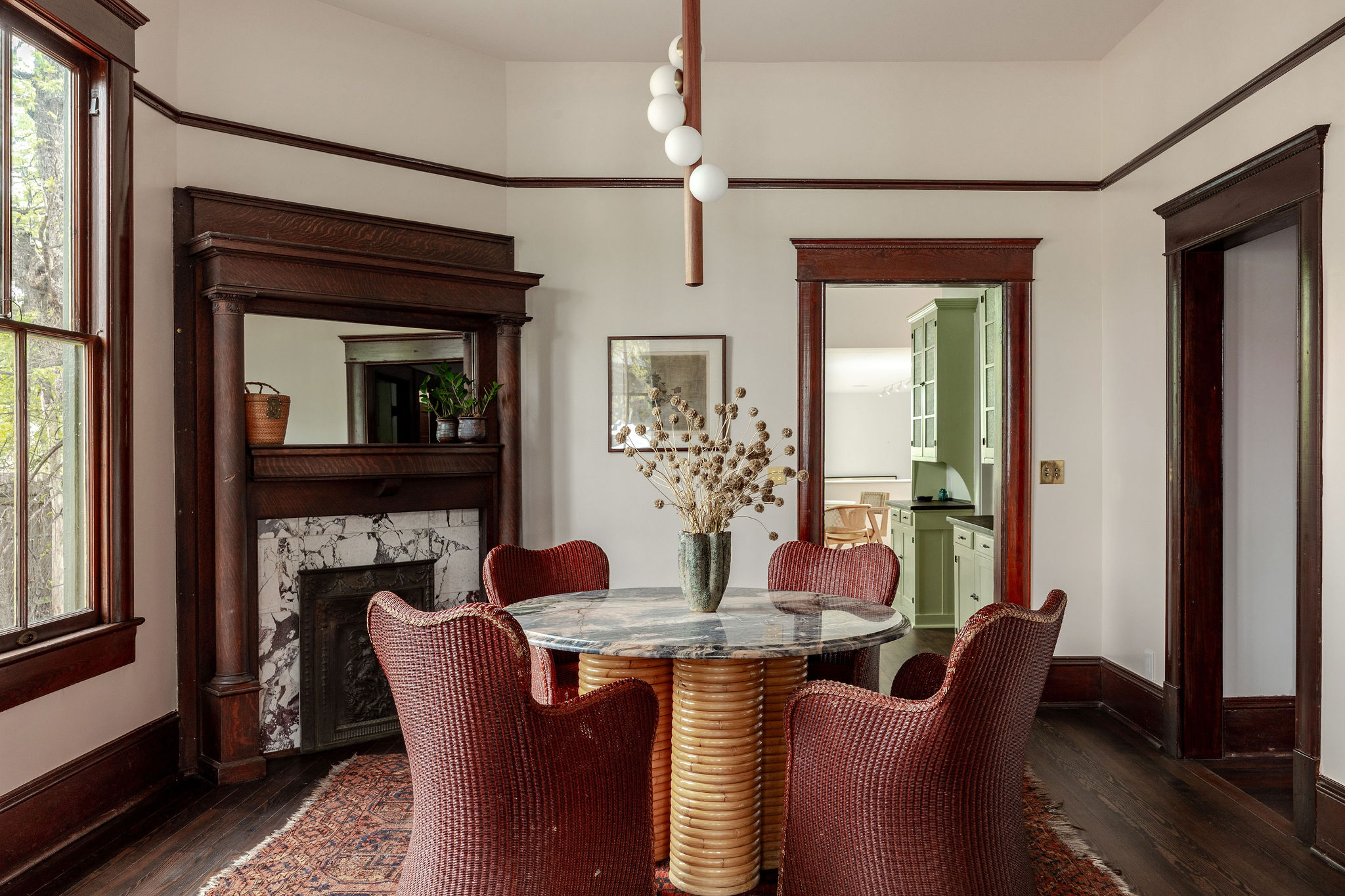 606 West 35th Street Austin, TX 78705 - Photo 10 of 37 a dining room with furniture window and wooden floor