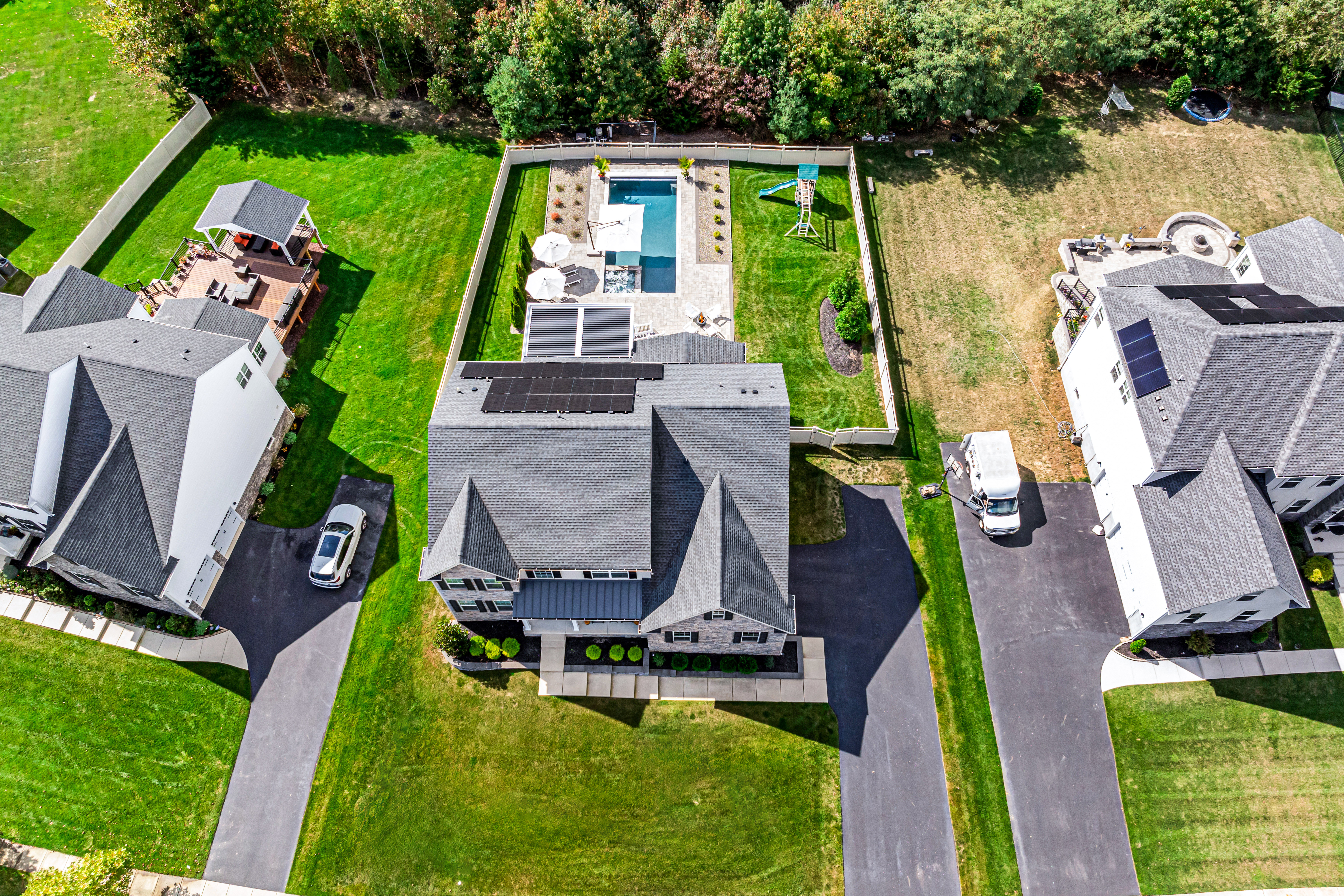 52 Wellesley Way Marlton, NJ 08053 - Photo 98 of 98 an aerial view of a house with swimming pool garden and outdoor seating