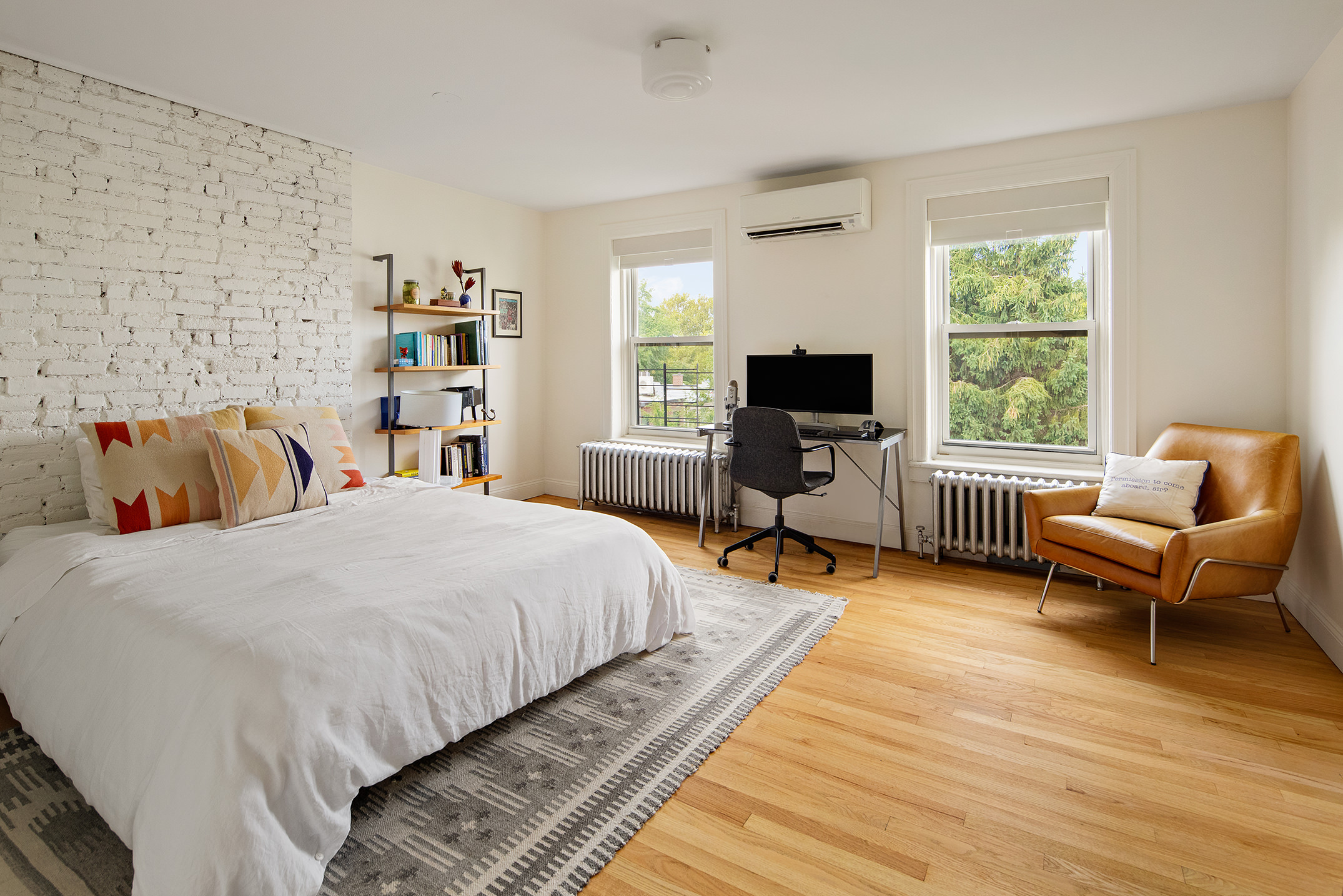 366 6th Avenue Brooklyn, NY 11215 - Photo 14 of 20 a bedroom with a bed and wooden floor