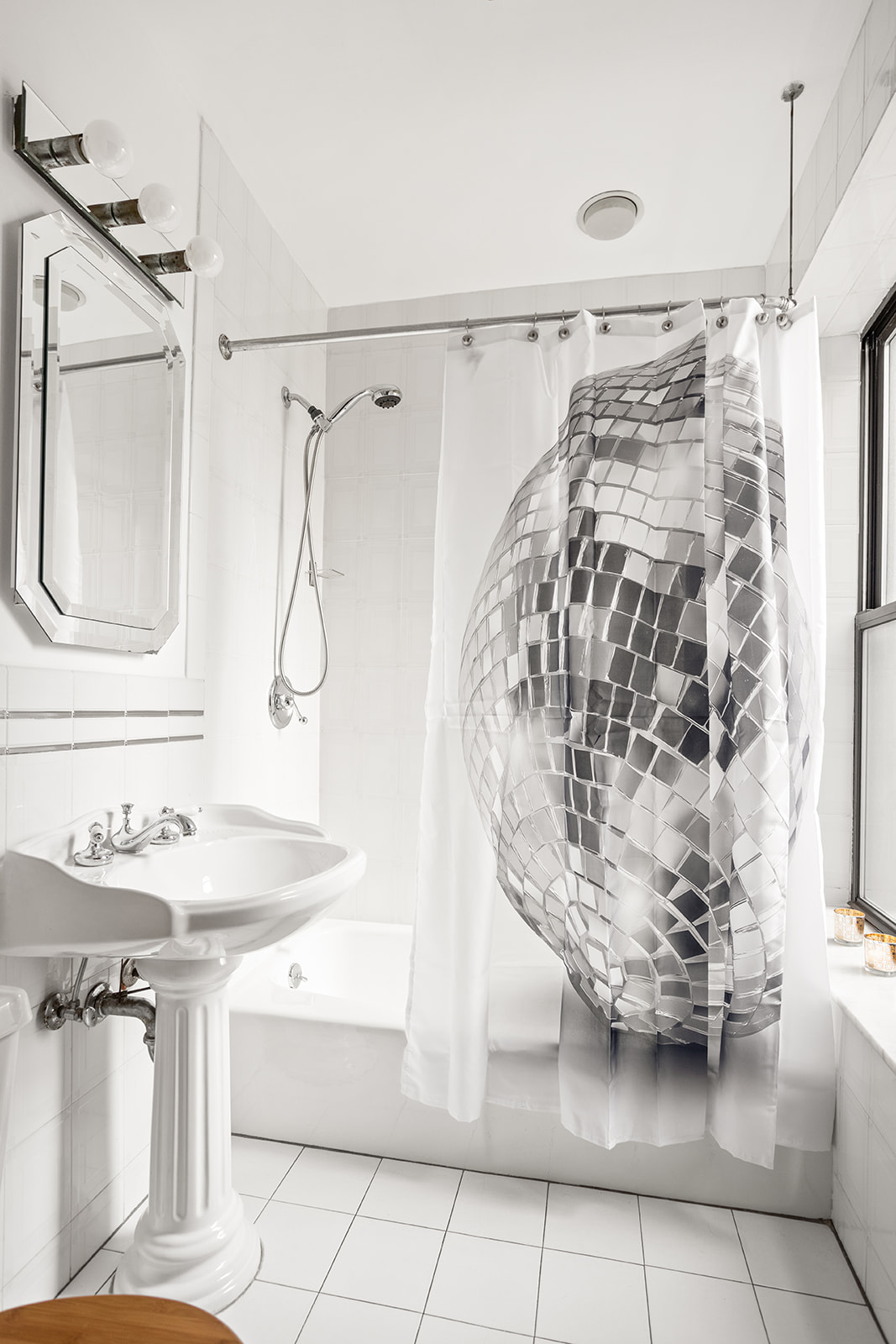 416 Clermont Avenue, Unit 3F Brooklyn, NY 11238 - Photo 9 of 12 a bathroom with a sink bath tub and shower