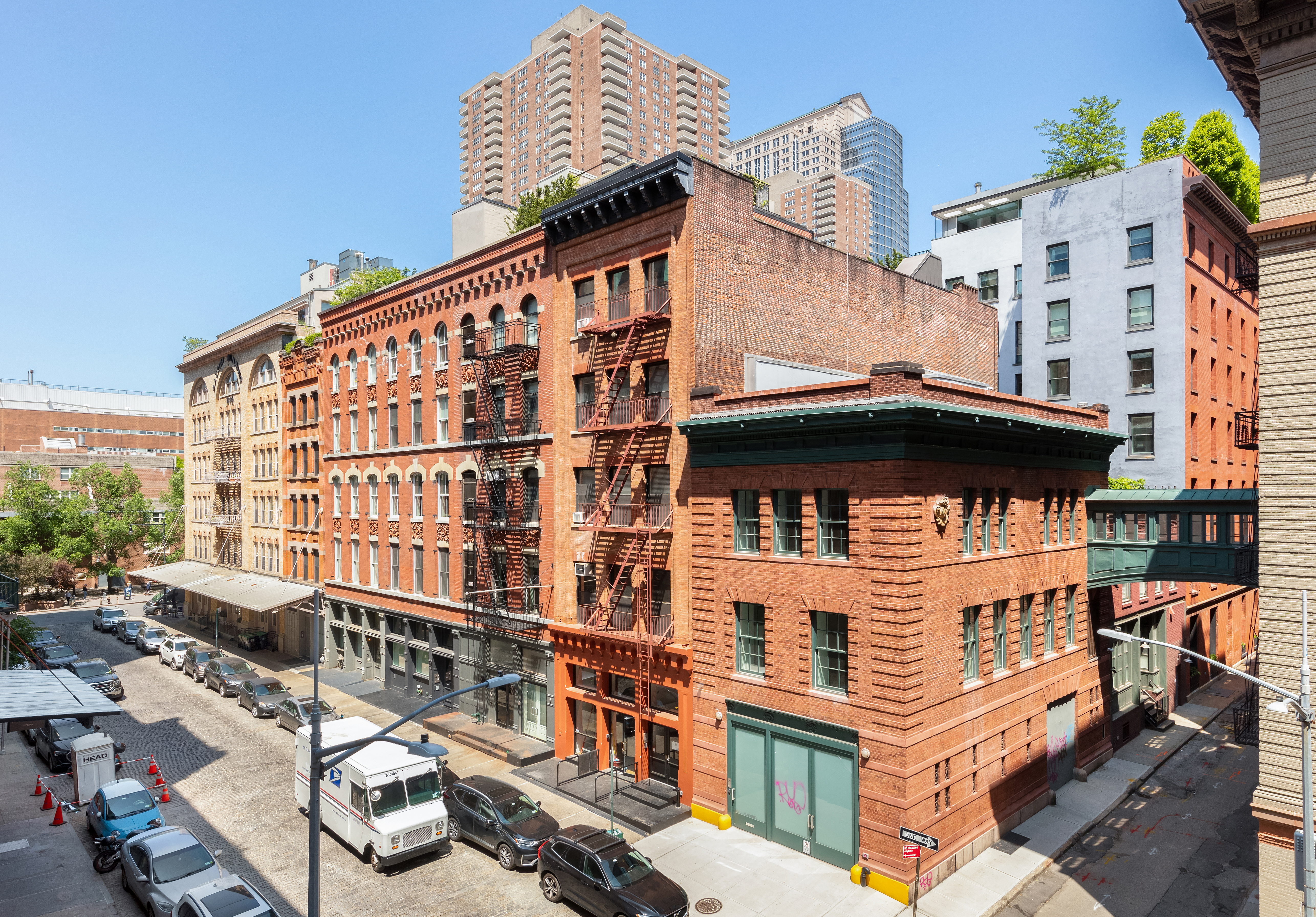 55 Hudson Street, Unit 3BCD Manhattan, NY 10013 - Photo 19 of 21 a large building with a clock on the wall