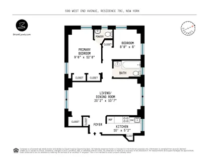 $749,000 | 599 West End Avenue, Unit 7BC | Upper West Side