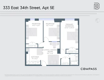 $6,450 | 333 East 34th Street, Unit 5E | Murray Hill