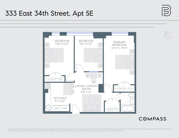 $6,450 | 333 East 34th Street, Unit 5E | Murray Hill