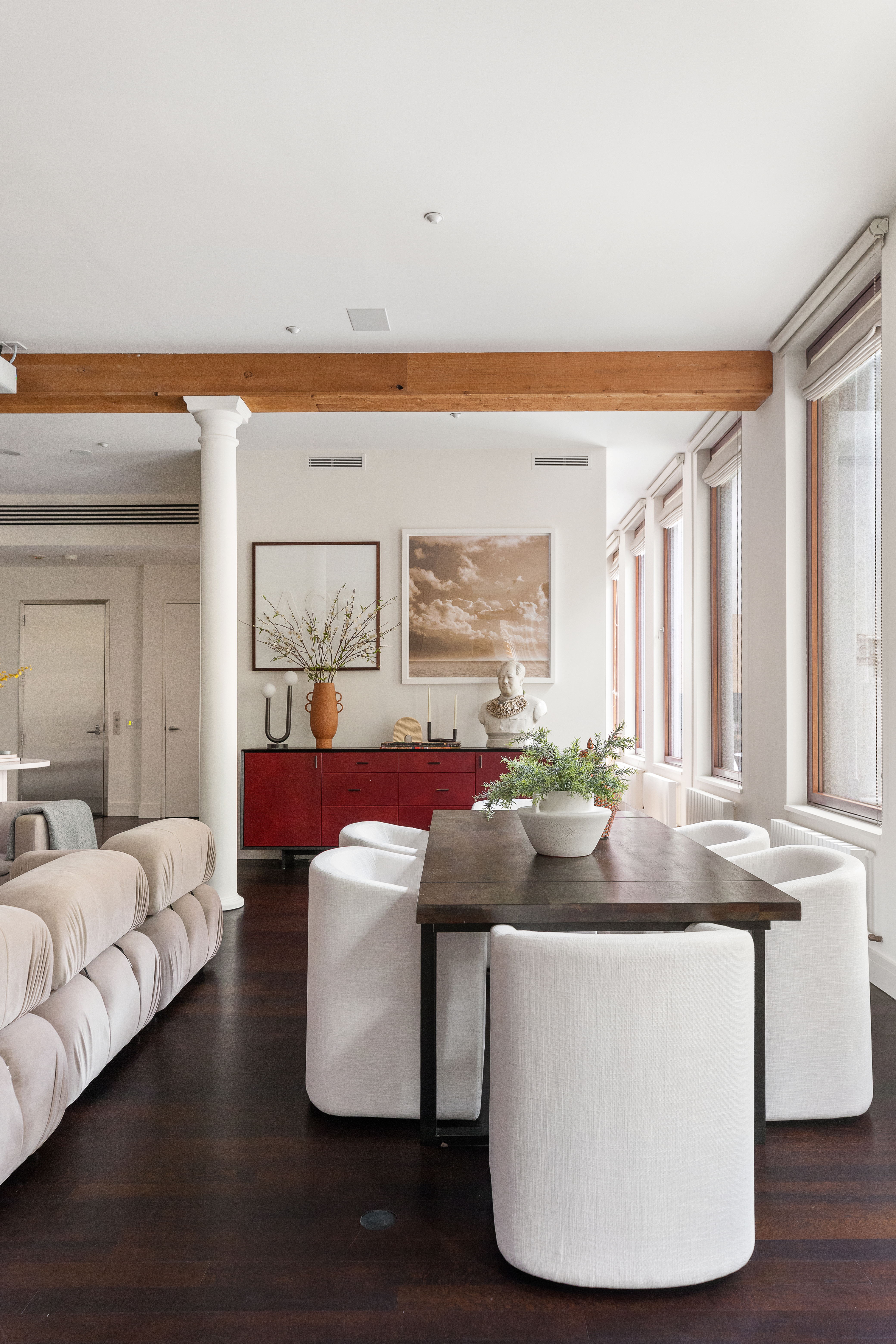 388 West Broadway, Unit 2 Manhattan, NY 10012 - Photo 5 of 27 a living room with furniture and a large window