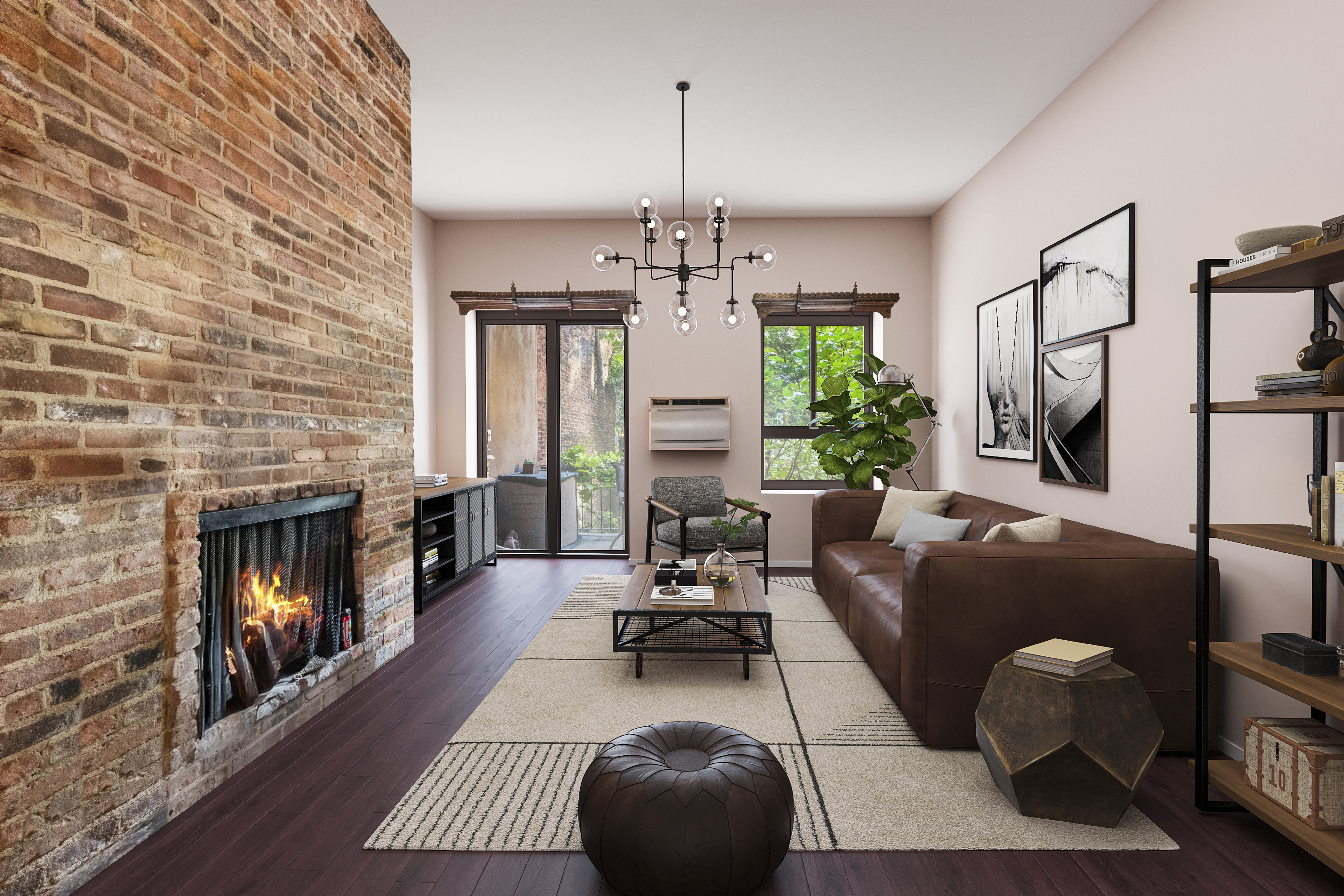 228 West 21st Street, Unit 4 Manhattan, NY 10011 - Photo 2 of 14 a living room with furniture fireplace and window