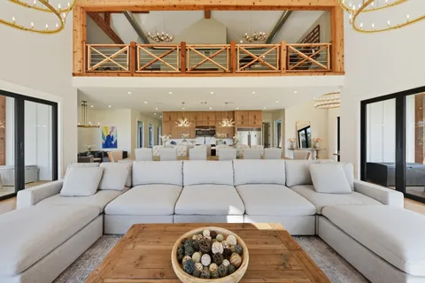 a outdoor space with furniture