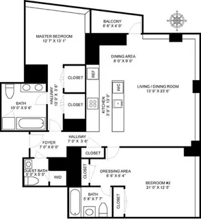 $1,985,000 | 30 West Street, Unit 23B | Battery Park City