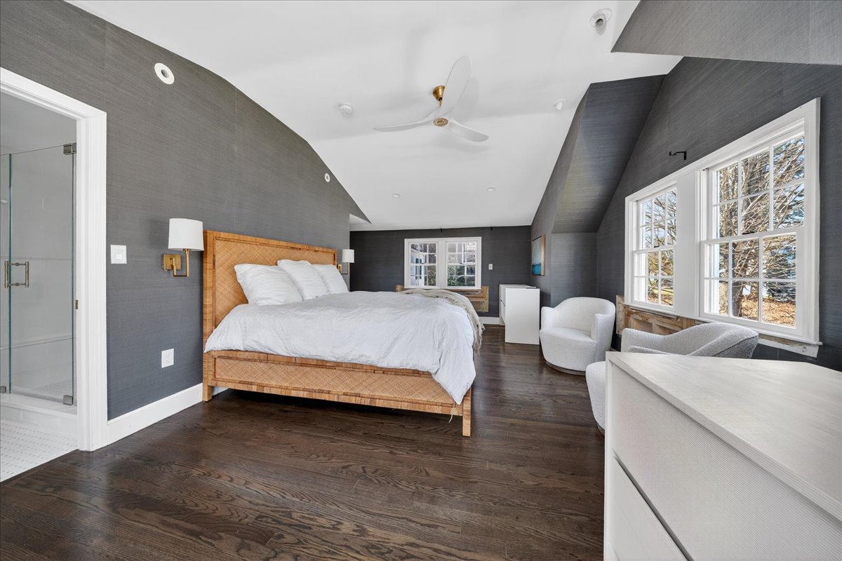 6 Studley Road Hingham, MA 02043 - Photo 15 of 27 a spacious bedroom with a bed and large windows