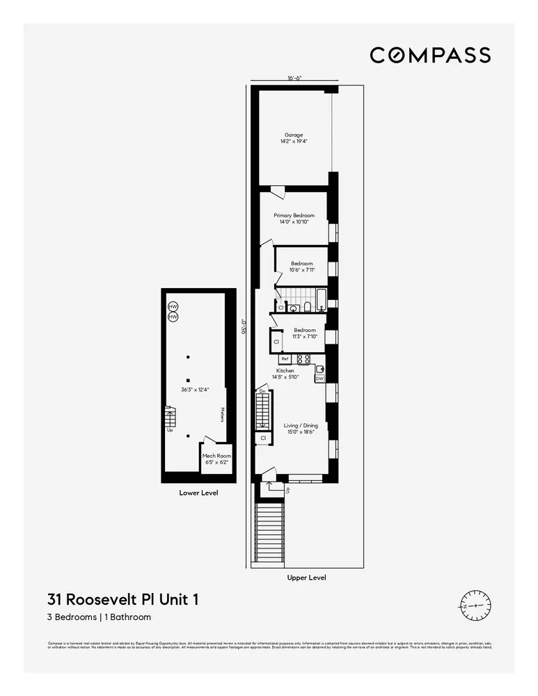 $3,795 | 31 Roosevelt Place, Unit 1A | Bedford-Stuyvesant
