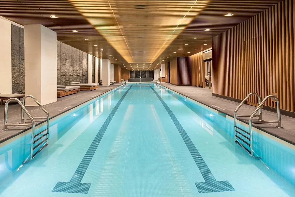 111 Murray Street, Unit 61W Manhattan, NY 10007 - Photo 29 of 35 a view of a swimming pool and a balcony