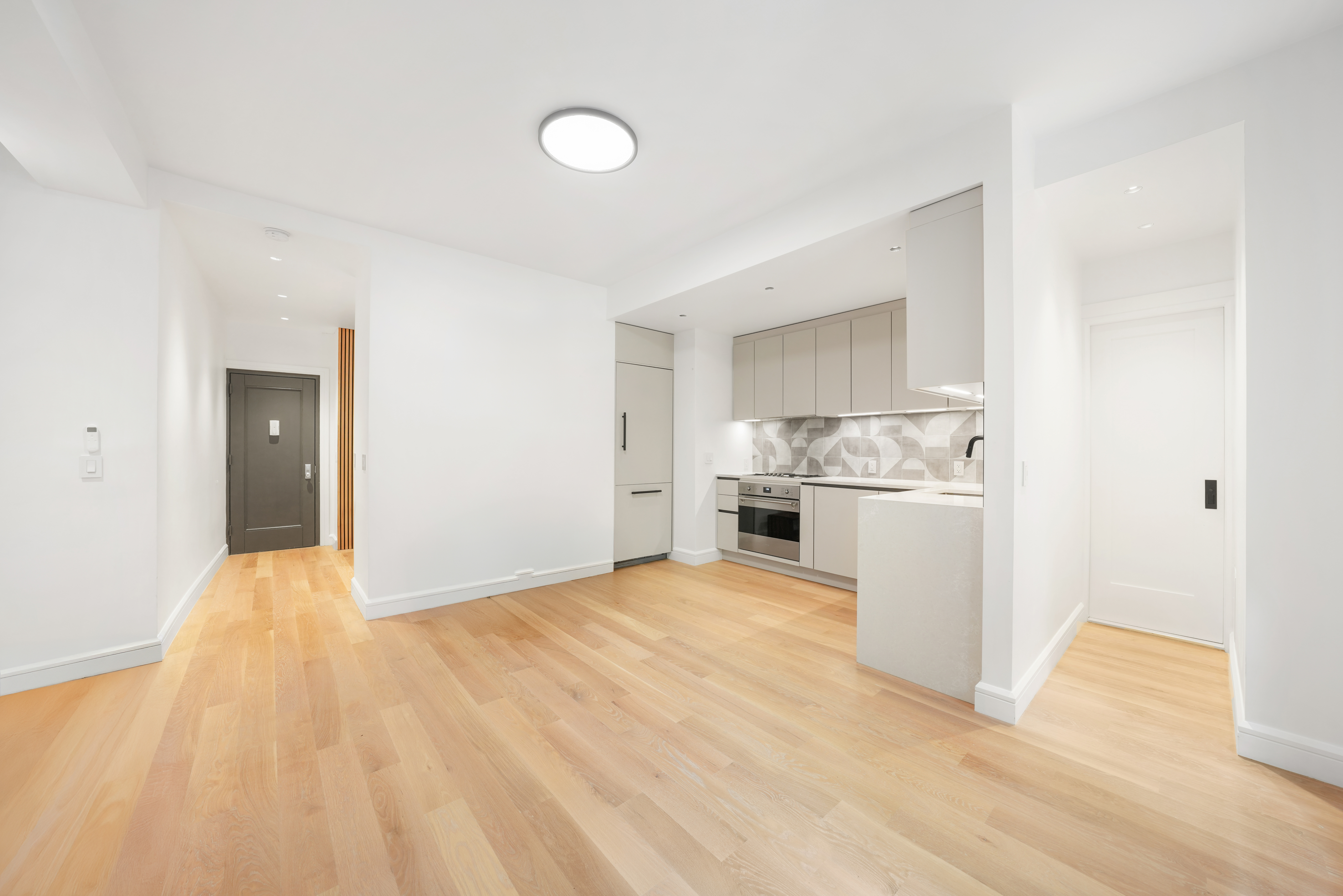 176 West 87th Street, Unit 1H Manhattan, NY 10024 - Photo 3 of 19 a view of a kitchen with white cabinets