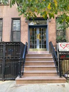 a front view of a house with entryway