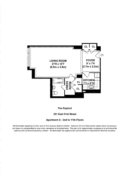 $460,000 | 251 East 51st Street, Unit 5A | Midtown East