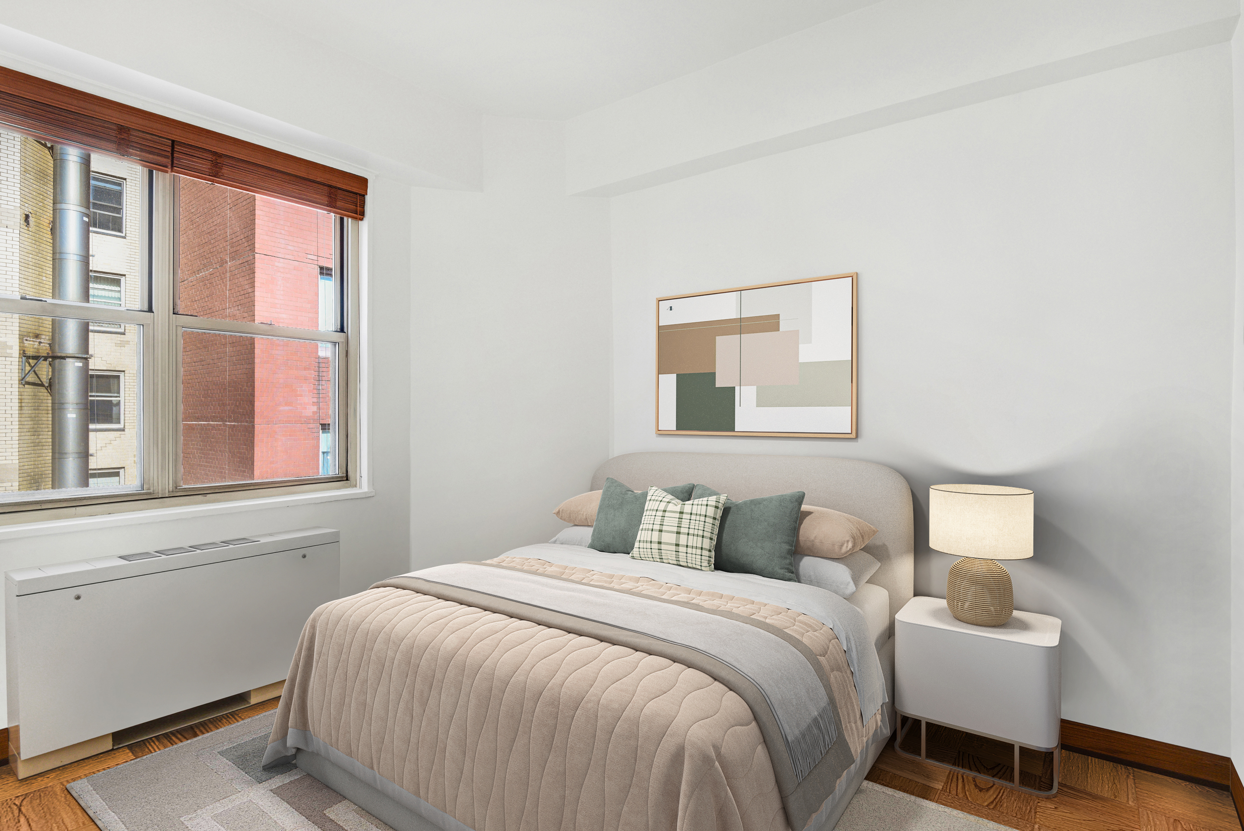 520 East 72nd Street, Unit 10P Manhattan, NY 10021 - Photo 9 of 13 a bedroom with a bed and a window