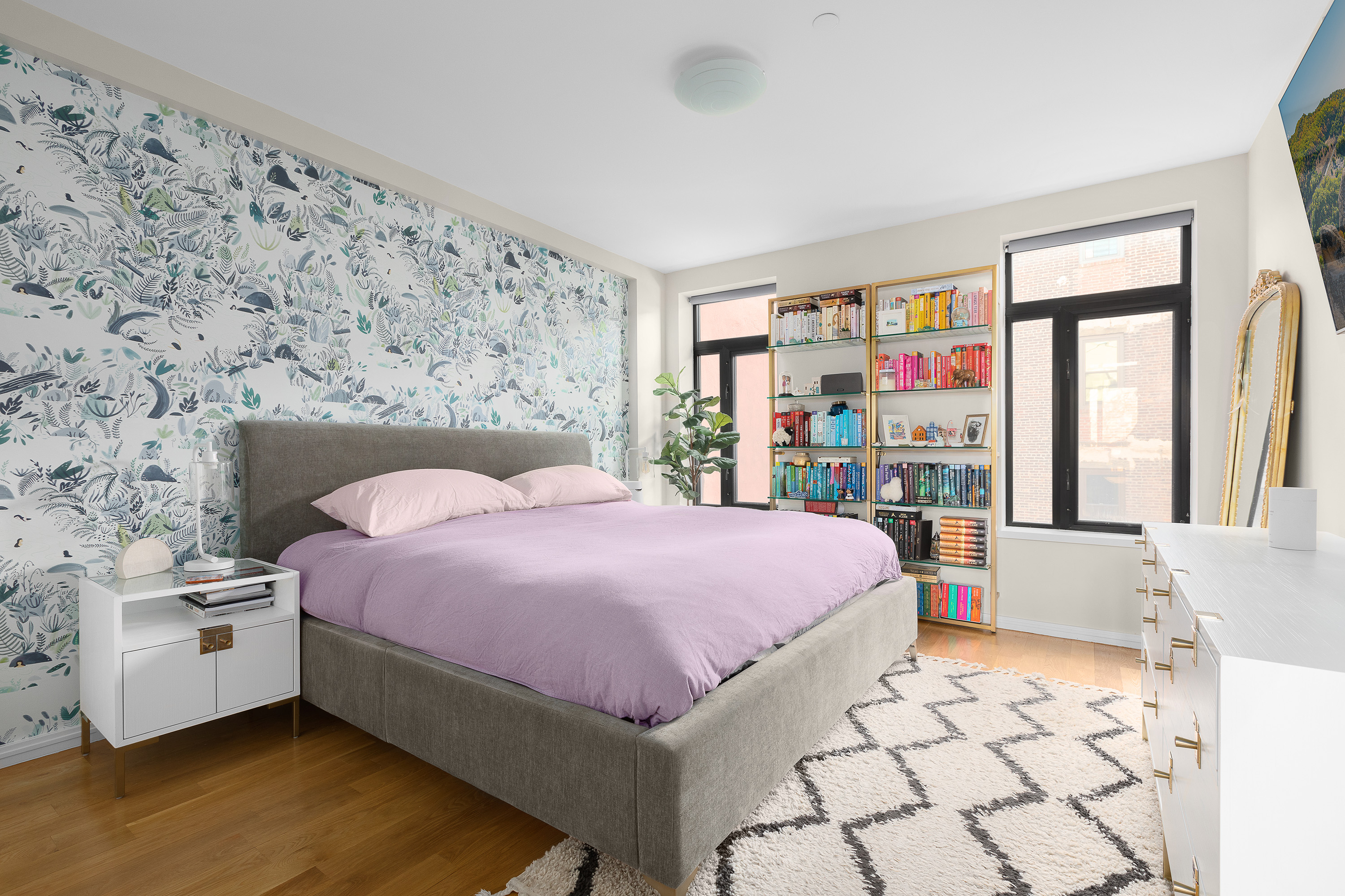364 Lafayette Avenue, Unit 4A Brooklyn, NY 11238 - Photo 5 of 12 a bed room with a bed and a large window