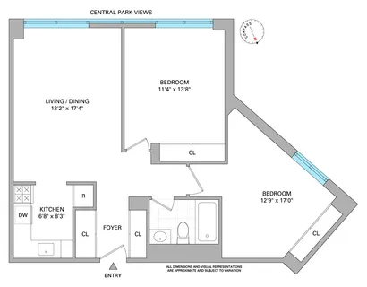 $780,000 | 301 West 110th Street, Unit 8J | Harlem