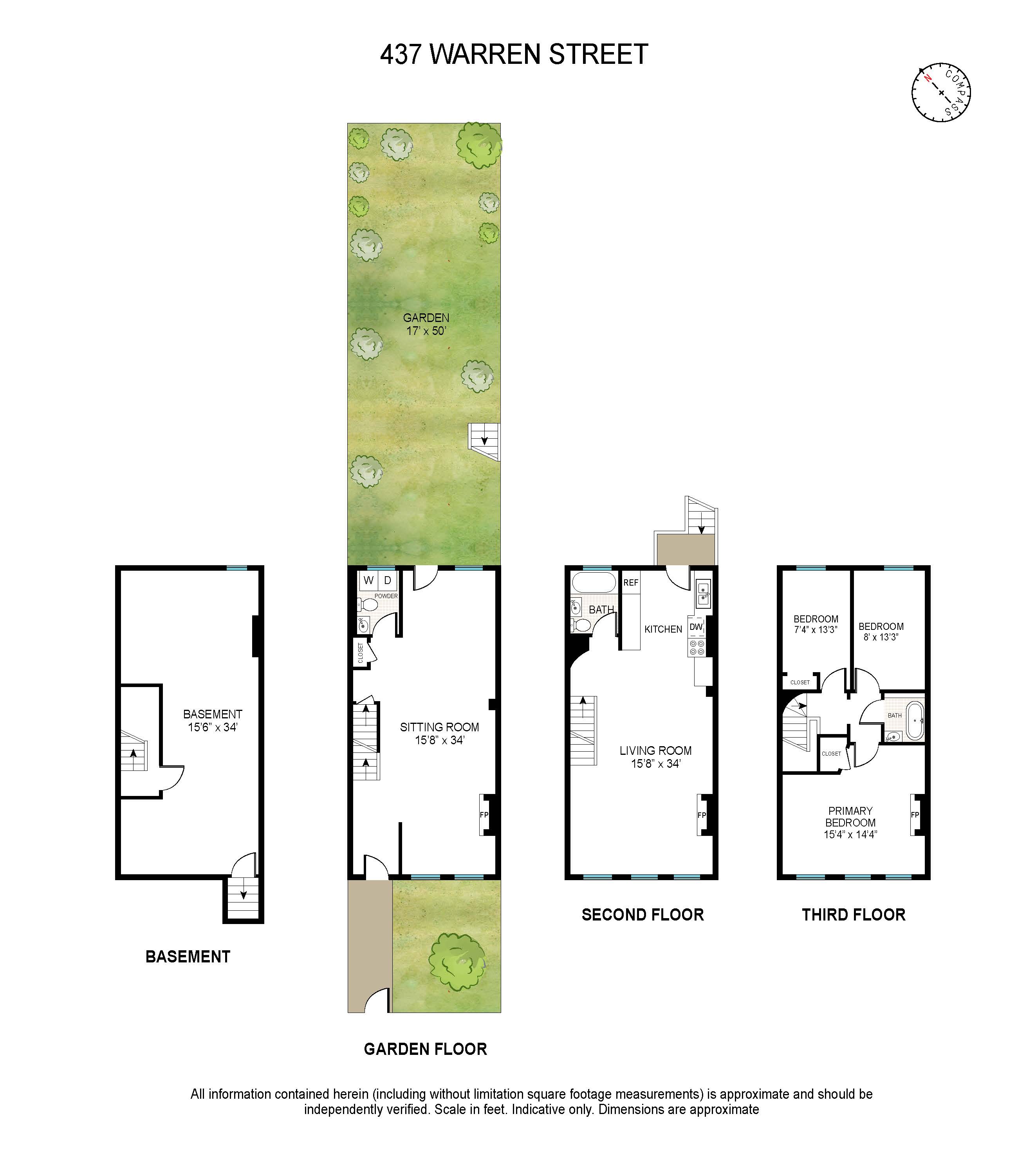 437 Warren Street Brooklyn, NY 11217 - Photo 16 of 17 a picture of a floor plan