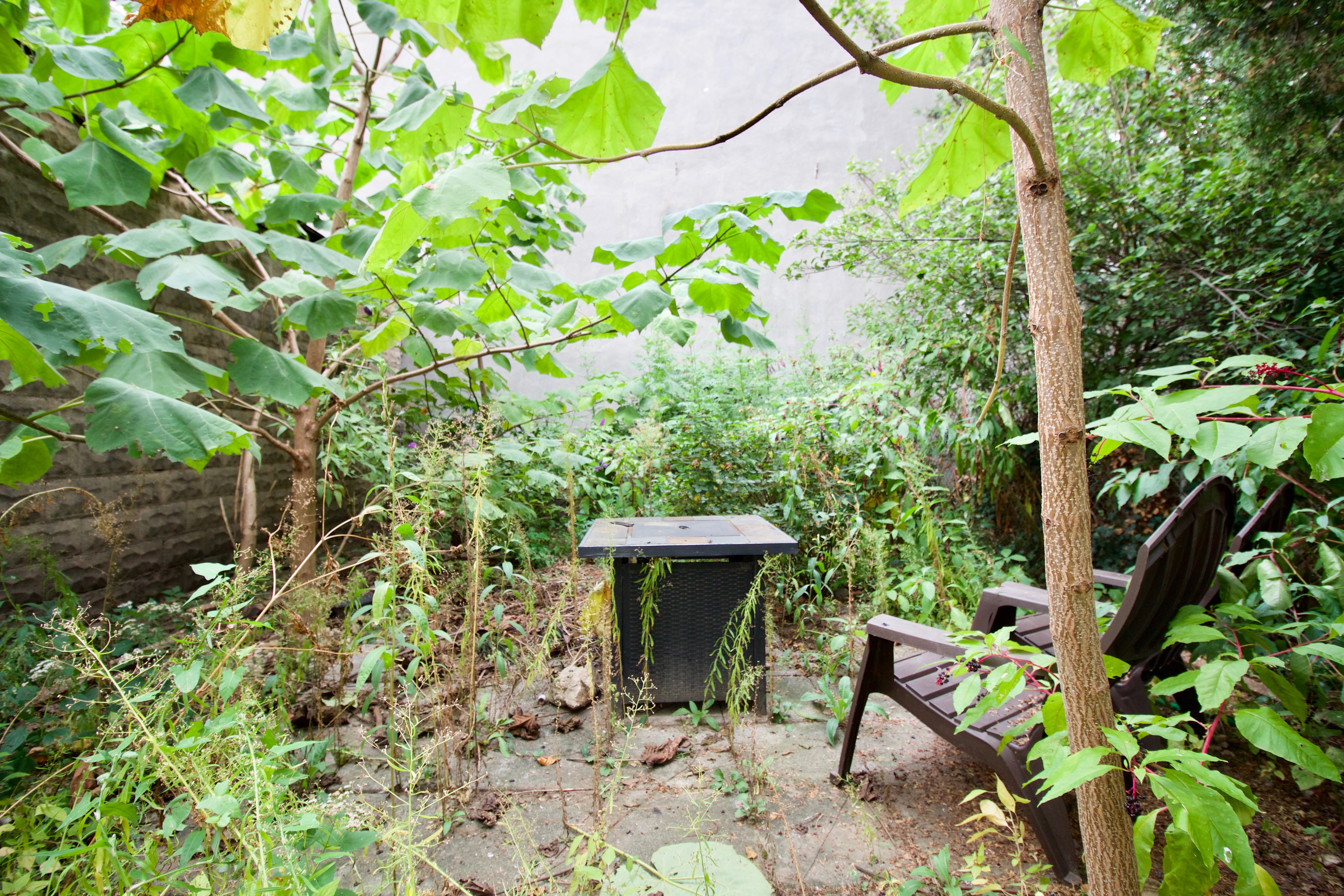 403 Caton Avenue, Unit 1 Brooklyn, NY 11218 - Photo 29 of 37 a view of a garden with a bench
