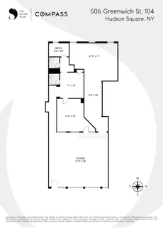 $2,195,000 | 506 Greenwich Street, Unit 104 | Hudson Square