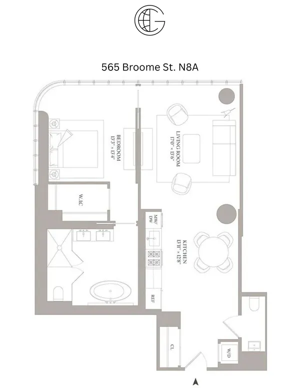 $16,000 | 565 Broome Street, Unit N8A | Hudson Square