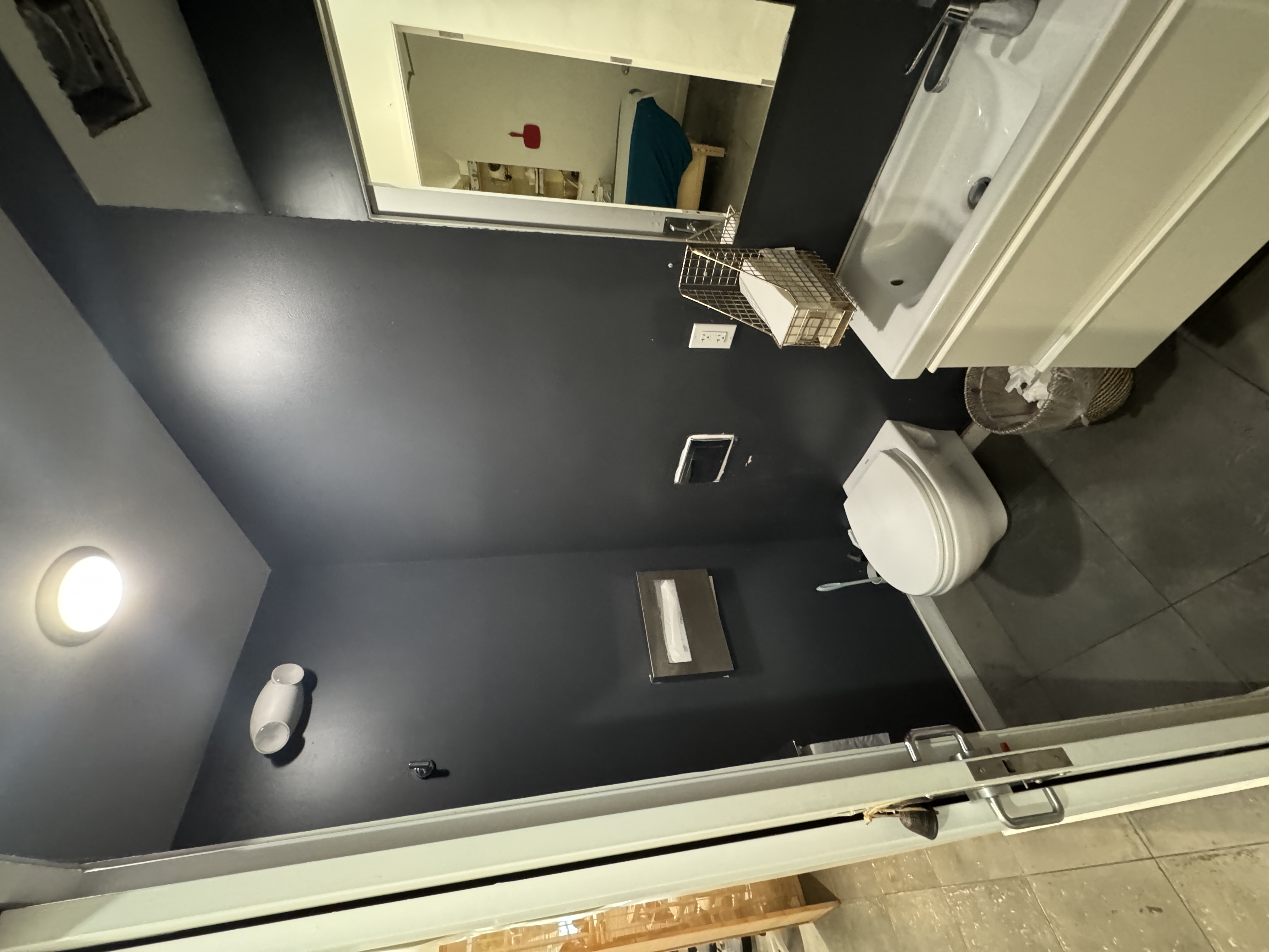 211 Steiner Street San Francisco, CA 94117 - Photo 9 of 15 a bathroom with a sink a toilet a mirror and vanity