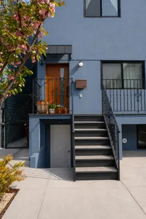 a view of entryway with a front door