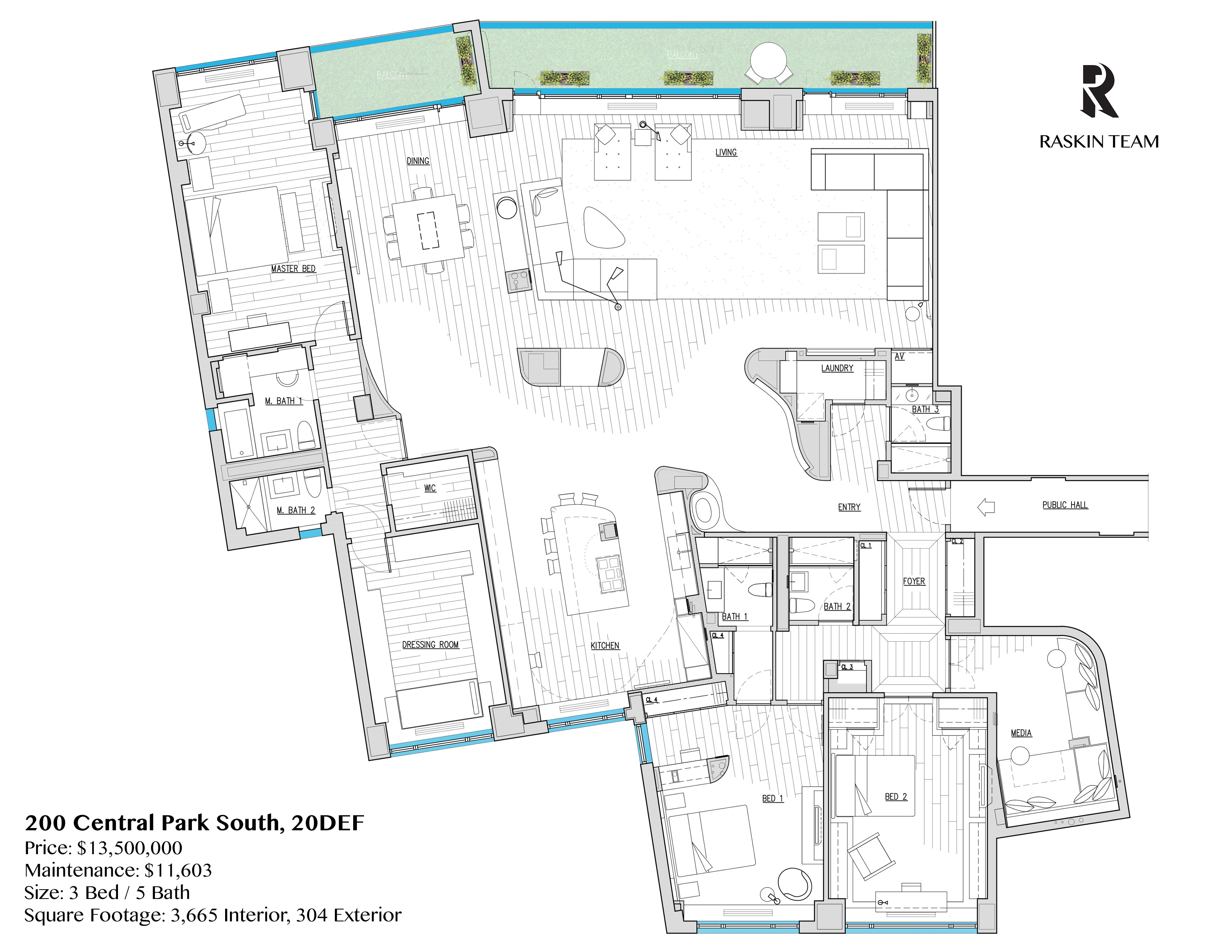 200 Central Park South, Unit 20DEF Manhattan, NY 10019 - Photo 15 of 16